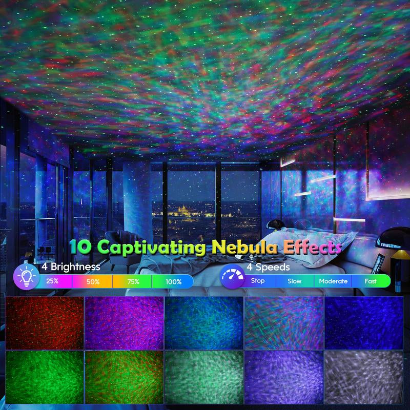 Flylily Dinosaur Egg Galaxy Projector, Therapy-Grade White Noise with BT 5.1 Speaker | Smart Remote/App Control for Nursery, Meditation Rooms & Bedrooms | Zen Night Light for Kids/Adults, Birthday/ Christmas Decor Neon Signs Sunsetlamps Lava Lamp