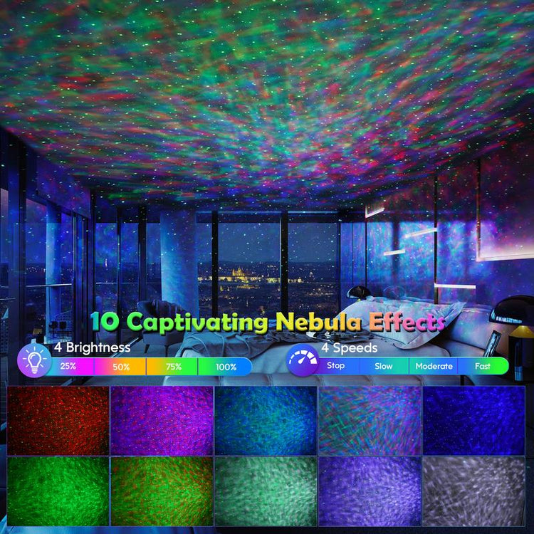 Flylily Dinosaur Egg Galaxy Projector, Therapy-Grade White Noise with BT 5.1 Speaker | Smart Remote/App Control for Nursery, Meditation Rooms & Bedrooms | Zen Night Light for Kids/Adults, Birthday/ Christmas Decor Neon Signs Sunsetlamps Lava Lamp