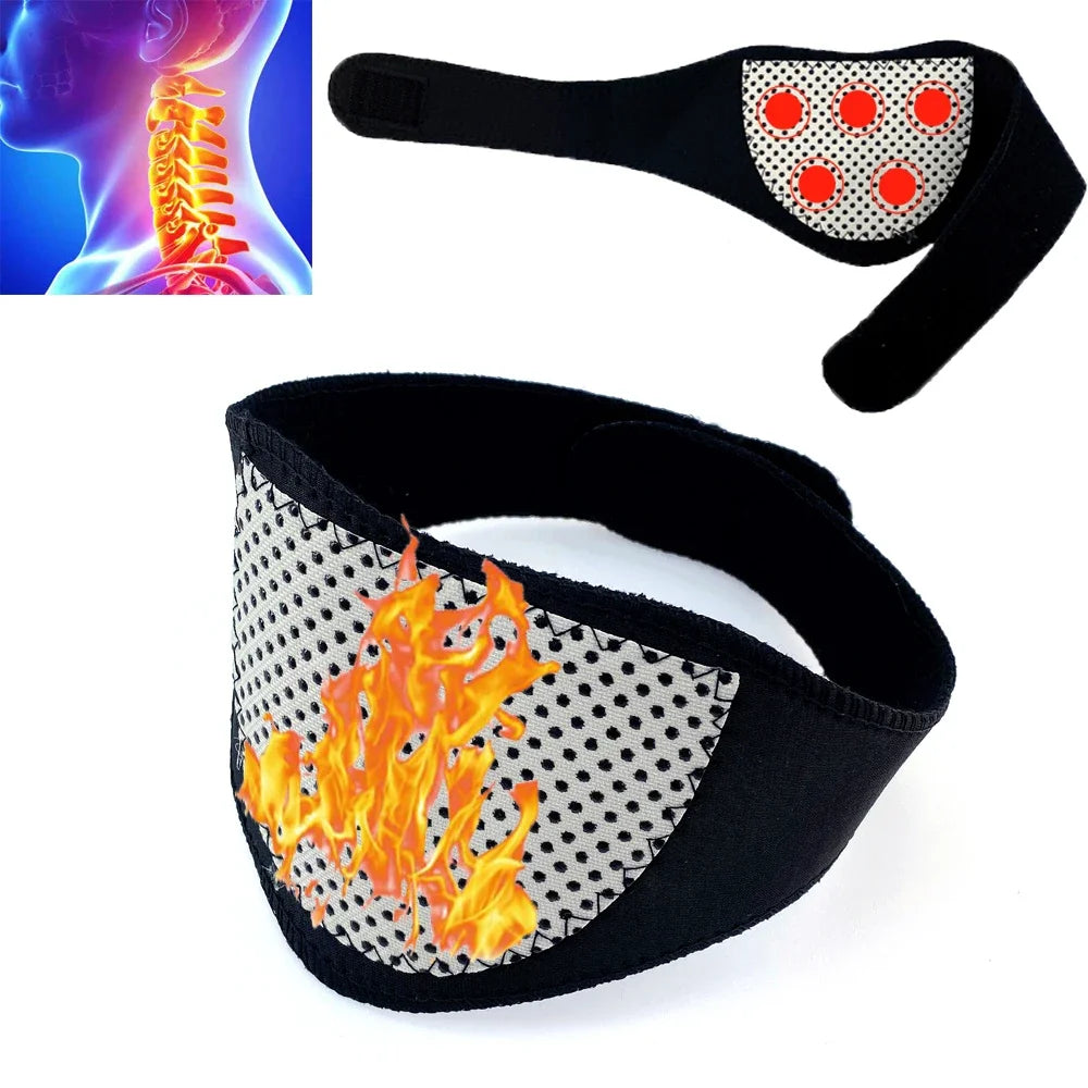 Tourmaline Neck Guard – Self-Heating Neck Wrap with Magnetic Therapy for Neck Pain