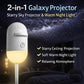2-In-1 Galaxy Projector Night Light, USB Interface, Dual-Mode Starry Sky Projection/Warm Light Night Light, Adjustable Focus and Brightness with 3 Sliding Projection Films for Bedroom