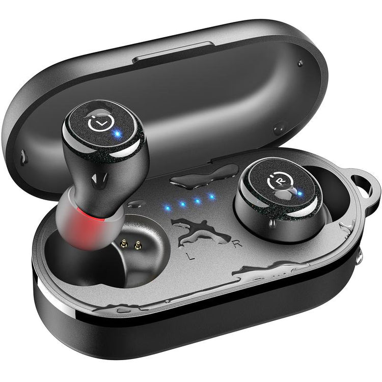 TOZO T10 (Ergonomic Edition) Wireless Earbuds Bluetooth 5.3 Headphones, App Customize EQ, Ergonomic Design, 55H Playtime, Wireless Charging Case, IPX8 Waterproof Sound In-Ear Headset, 2024 New Version Fathersdaygift