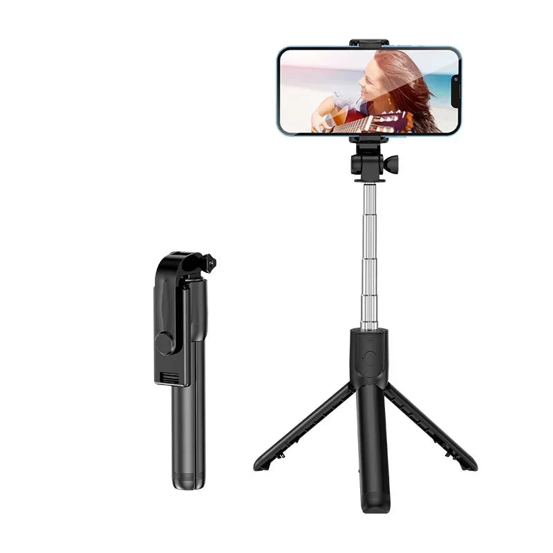 Selfie Stick with Tripod & Bluetooth Remote – Telescopic & Portable for iPhone/Android