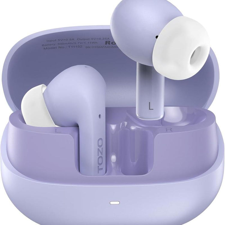 TOZO E2 Wireless Earbuds with Call Noise Cancellation, App Customize 32 Eqs, 10Mm Drivers with Powerful Bass, 30H Playtime, 2 Mics for Clear Calls, Bluetooth 5.3 Headphones, Comfort Fit In-Ear Headset Fathersdaygift Audio Charging Electronic Chargeable