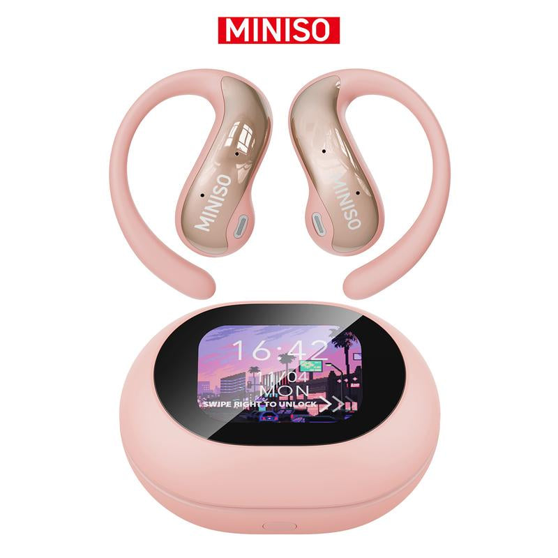 MINISO MS188 Open Ear Headphones Wireless Earphones,Ows Bluetooth 5.4 Earphones Comfortable Wear Touch Control Electronic Headphones(For Kevin)