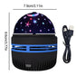 LED Starry Sky Projector showing USB magic ball night light with starry projection and power cable.