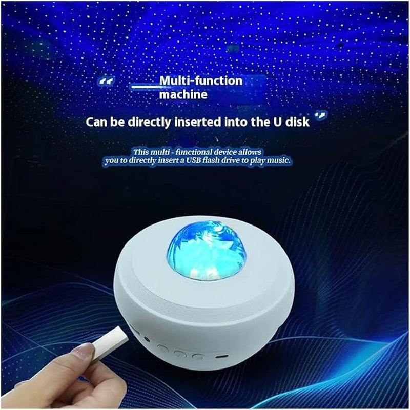 Starry Projector Galaxy Light Projector with Bluetooth Speaker, Multiple Colors Dynamic Projections Star Night Light Projector for Kids Adults Bedroom, Space Lights for Bedroom Decor Aesthetic