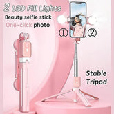 67 Selfie Stick Tripod with Ring Light 360°Rotation, Dual Fill Lights, Selfie Light，Wireless Remote for Iphone Android Phone Tripod for Vlog Stand Content Gifts