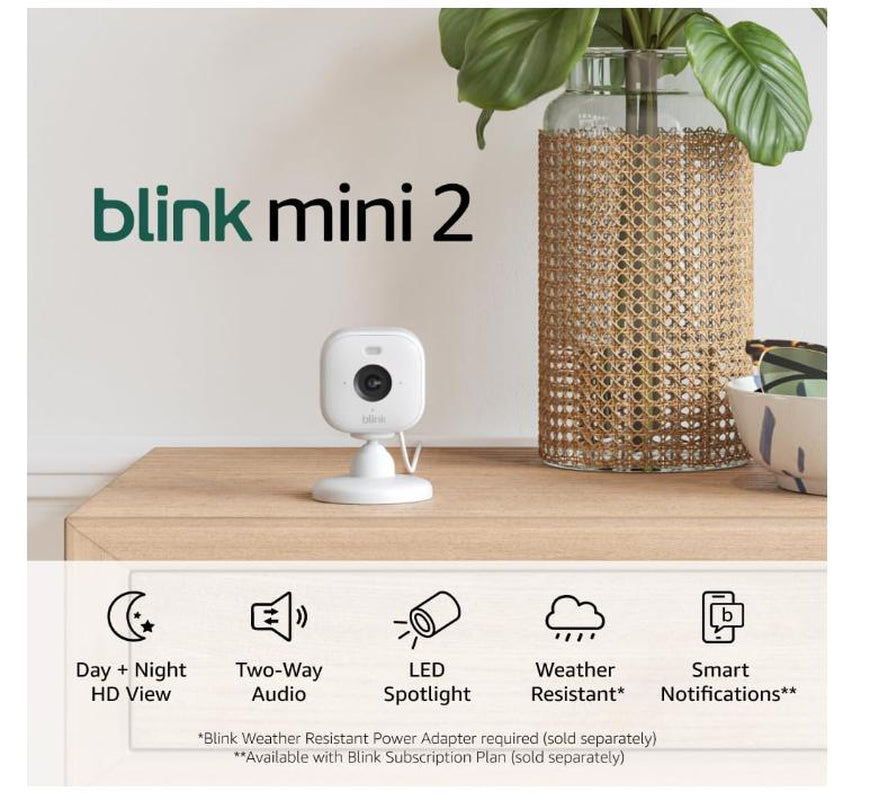 Blink Mini 2 Security Camera with night vision