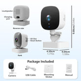Motion detection window wall security camera