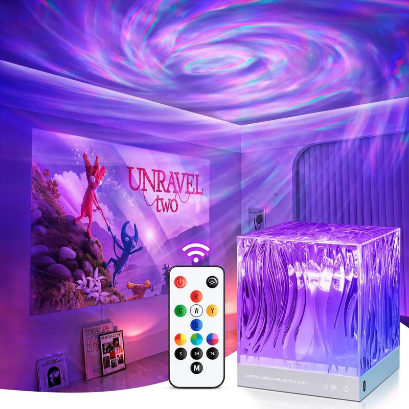 Northern Lights Projector Christmas Gifts for Teen Girls,18 Colors Galaxy Projector for Bedroom Galaxy Light Projector,Remote Ambient Lighting Mood Lighting Room Lights,Cool Stuff Room Decor Aesthetic