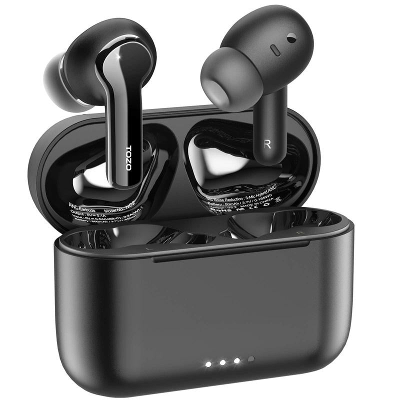 TOZO NC2 Hybrid Active Noise Cancelling Wireless Earbuds – IPX6 Waterproof, Bluetooth 5.3