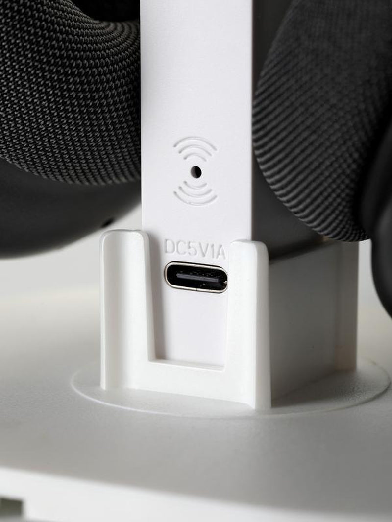 Headphone Stand, Headset Holder, Suitable for Over-Ear Headphones, Gaming Accessories, Tabletop Setup. (White) Aluminum Alloy