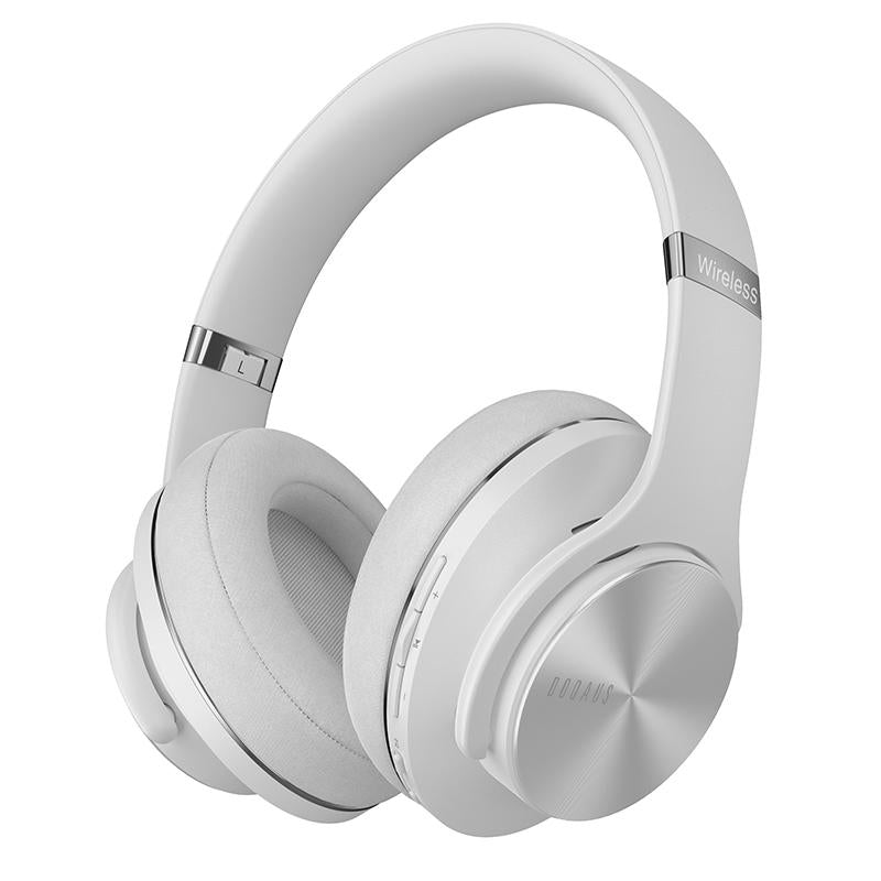 DOQAUS Bluetooth Headphones over Ear, 90 Hours Playtime Wireless Headphones with 3 EQ Modes, Noise Isolating Hifi Stereo Headphones with Deep Bass, Microphone, Soft Earpads for Cellphone/Pc Doqaus Headphones