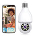 Wireless bulb security camera 2K color night vision