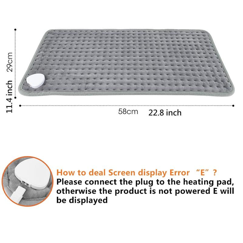 9‑Level Temperature Adjustable Heating Pad – 4‑Step Timer | Waist & Shoulder Hot Compress