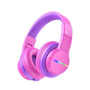 iClever Kids Bluetooth Headphones with LED Lights and Volume Limiter – 55H Playtime Wireless Headset with Mic for iPad and Tablet