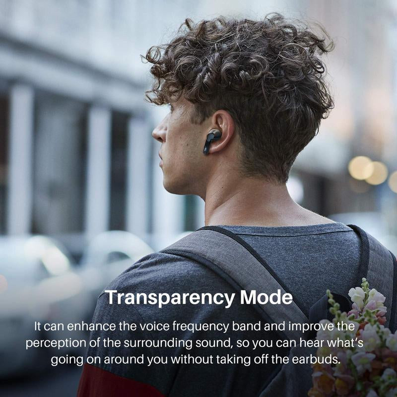 TOZO NC2 Hybrid Active Noise Cancelling Wireless Earbuds Mini Headphones Audio Waterproof In-Ear Earphone Fathersdaygift Headset Electronic
