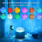 Ocean Wave LED Aurora Projector with 16 color options and remote control for customizable ambient lighting.