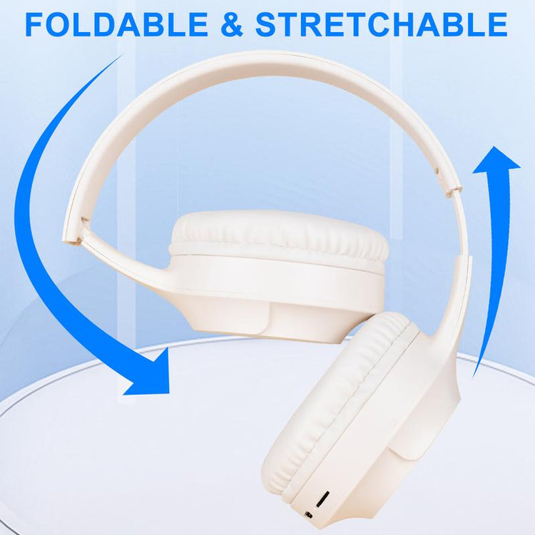 Kids Bluetooth Headphones, Kids Headphones Wireless with LED Light Up, Built-In Mic, Over-Ear Bluetooth 5.3 Headphones for School Travel Ipad Tablet 6-18 Years Boy Girl