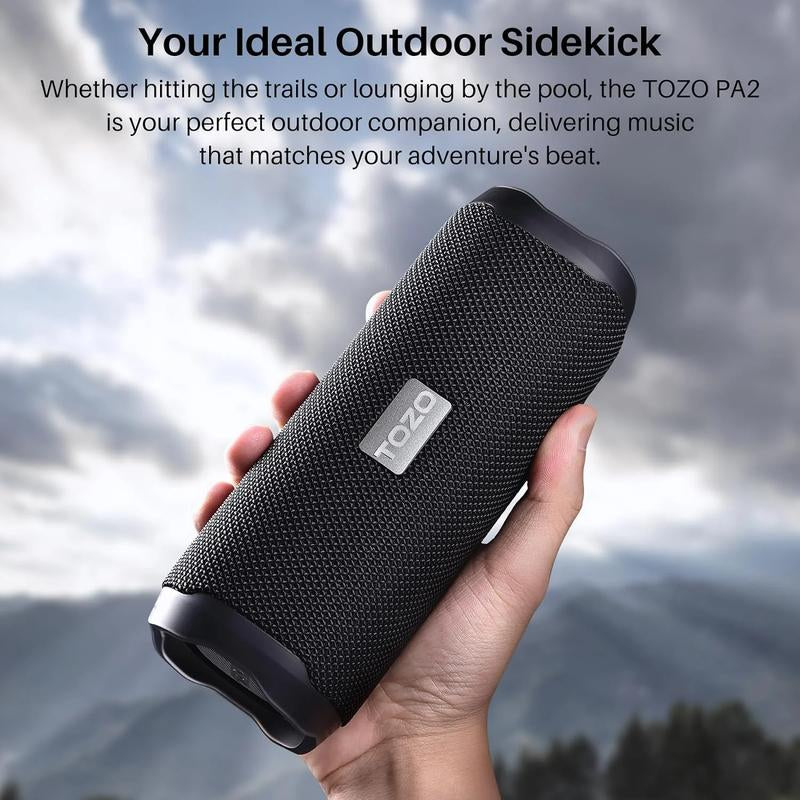 TOZO PA2 Bluetooth Speaker with Dual Drivers & Dual Bass Diaphragms Audio Smartphone Fathersdaygift