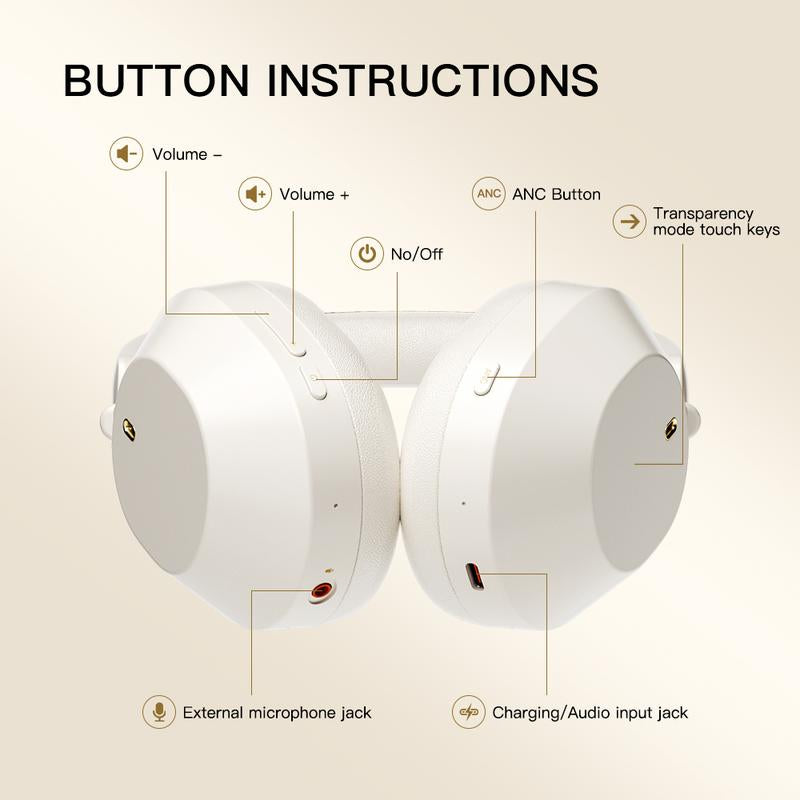 Premium foldable IKF Solo headphones with built-in mic