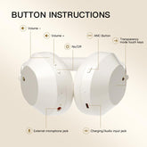 Premium foldable IKF Solo headphones with built-in mic