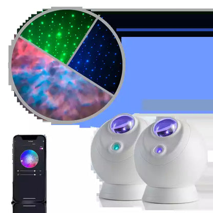 aurora wave led nebula projector room ambiance