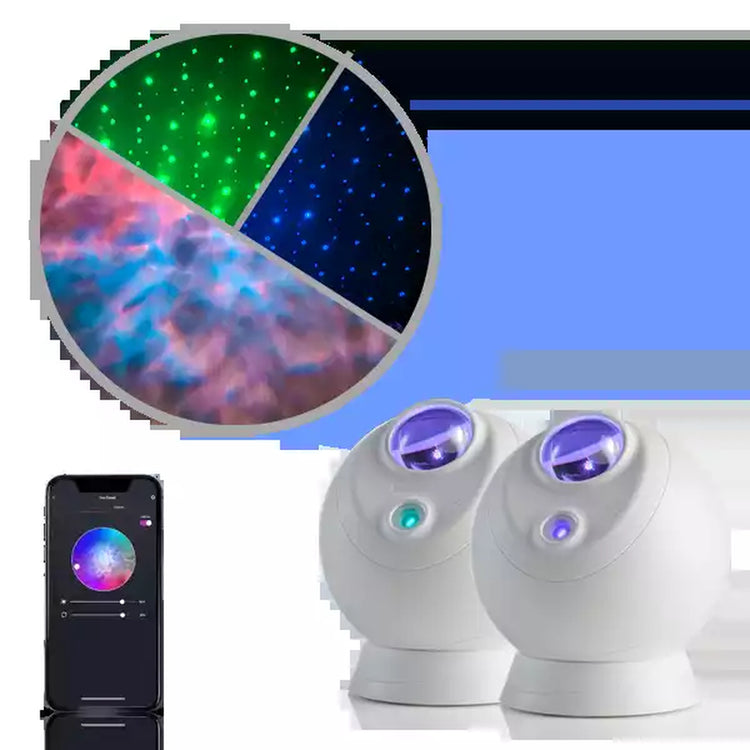 aurora wave led nebula projector room ambiance
