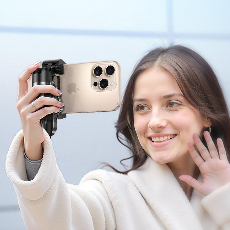 Portable Selfie Stick, All-In-1 Smartphone Tripod Stand with Wireless Remote, Extendable Tripod Stand, 360 Degrees Adjustable Phone Tripod