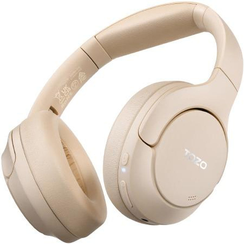 TOZO-HT2 Hybrid Active Noise Cancelling Headphones, Wireless over Ear Bluetooth Headphones Fathersdaygift Headset Audio Electronic Earbud Traveling Gadgets Gym Noisecancellingheadphones