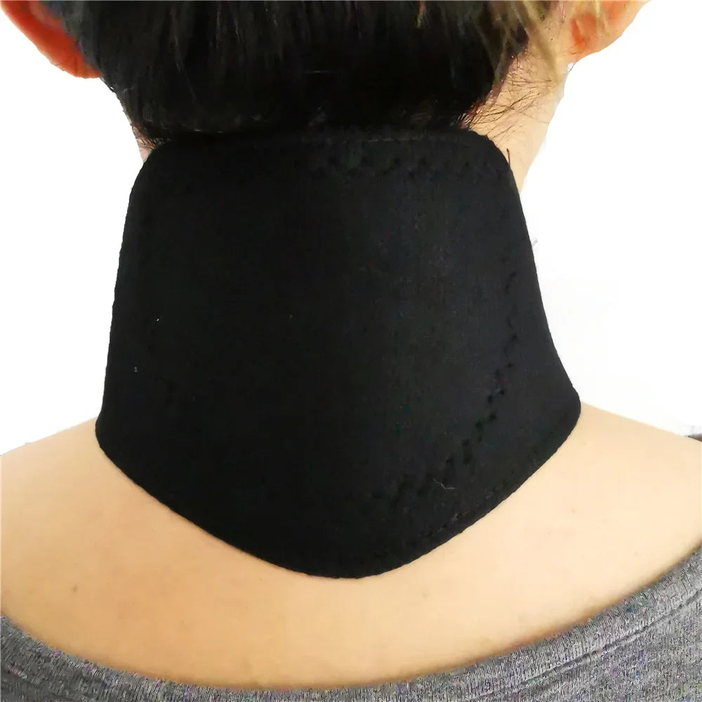 1Pc Self-Heating Tourmaline Neck Magnetic Therapy Support Tourmaline Belt Wrap Brace Pain Relief Cervical Vertebra Protection