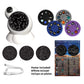 Planetarium Style Galaxy Projector with star discs, poster, and USB cable for immersive home starry sky experience.