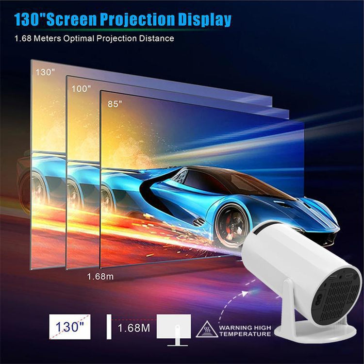 [Summer Deals] Nerunsa Mini Projector Portable Projector 4K 1080P Full HD Support, Smart Projector 5G Wifi 6 BT5.0 Auto Horizontal Correction, 360° Rotatable Outdoor Projector for Phone/Tv Stick/Laptop