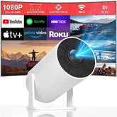 XBJ Portable Mini Projector , 2025 Upgraded Mini Projectors , Support 4K Decoding 1080P Home Theater Video , Compatible with Birthday Gift Creative Screen Digital