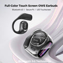 HTC NE11 Open Ear Wireless Earbuds, OWS Touchscreen Bluetooth Wireless Headphones, Bluetooth 6.0 Earphones, Long Battery Life Earbuds IPX5 Waterproof Sports Headphones with Long Endurance, Audio Wireless Earbuds for Music & Phone Calls