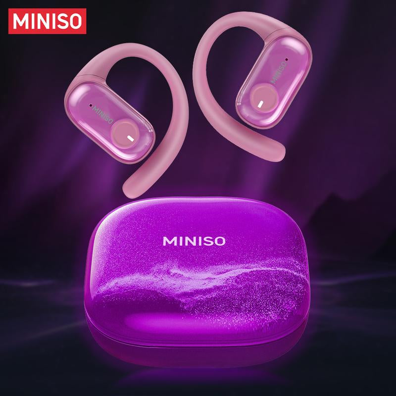 MINISO MS185 OWS Open Ear Wireless Bluetooth Earbuds Quicksand Luminous Headphones HIFI Sound Quality Sports Headphones IPX5 Waterproof with Microphone