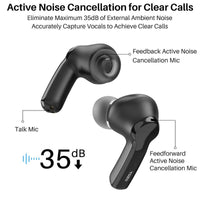 TOZO NC2 Hybrid Active Noise Cancelling Wireless Earbuds Mini Headphones Audio Waterproof In-Ear Earphone Fathersdaygift Headset Electronic