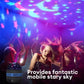 LED Starry Sky Projector creating a magical starry sky effect in a party setting.