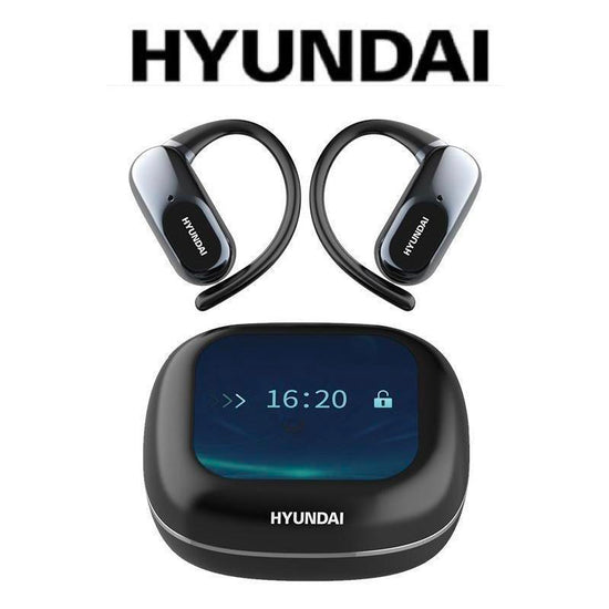 Hyundai Ear Buds - Headphones Bluetooth with Dual-Fold Design, Noise Isolation - 145H Playtime Wireless Earbuds Bluetooth 6.0, IPX5 Waterproof & Sweatproof Wireless Headphones, Headset Ideal Traveling Gadgets & Electronic Gifts for Men and Women