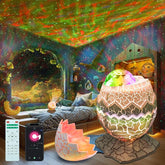 Flylily Dinosaur Egg Galaxy Projector, Therapy-Grade White Noise with BT 5.1 Speaker | Smart Remote/App Control for Nursery, Meditation Rooms & Bedrooms | Zen Night Light for Kids/Adults, Birthday/ Christmas Decor Neon Signs Sunsetlamps Lava Lamp