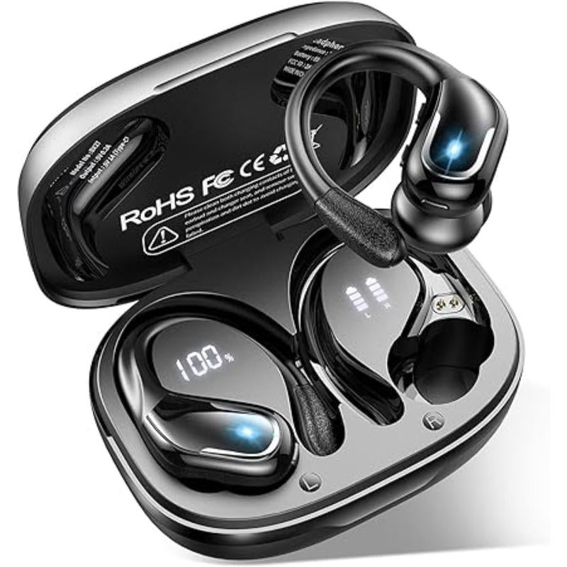 Ark Ecart Wireless Earbuds Bluetooth 5.3 Over-Ear Headphones with Pure Bass Sound & 75H Battery Life