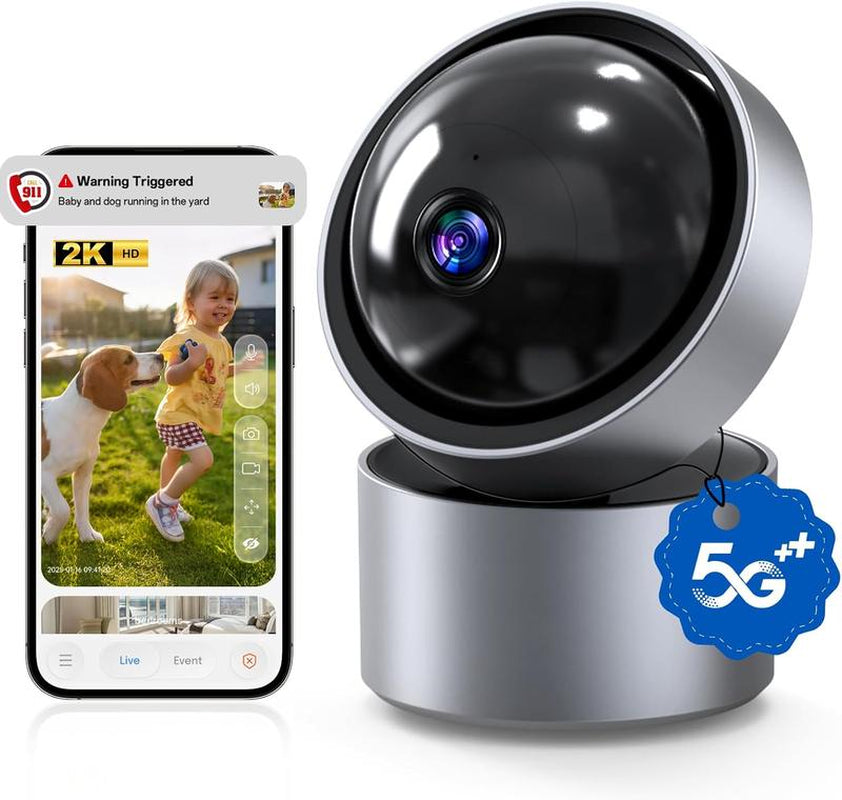 2K HD smart home security camera