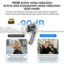 MINISO X25 earbuds connected to a smartphone via Bluetooth, demonstrating seamless integration.