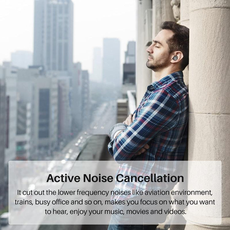 TOZO NC9 Hybrid Active Noise Cancelling Wireless Earbuds High Quality Headphones Bluetooth Audio Electronic Headset Noisecancellingheadphones Headphones Bluetooth Earbuds Gym Traveling