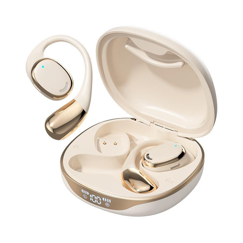 IPX4 Waterproof Wireless Earbuds with LED Battery Display – Sweatproof Bluetooth Earbuds with Mic for Running & Workout