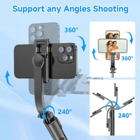 40'' Extendable Selfie Stick Tripod with Wireless Remote Tripod Stand, Portable, Lightweight, Compatible with Iphone 15 14 13 12 Pro Xs Max X 8Plus, Samsung Smartphone and More