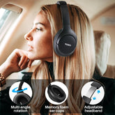 TOZO HT2 Hybrid Active Noise Cancelling Headphones, Wireless over Ear Bluetooth Headphones Electronic Audio Headset Earbud Noisecancellingheadphones Gym Traveling