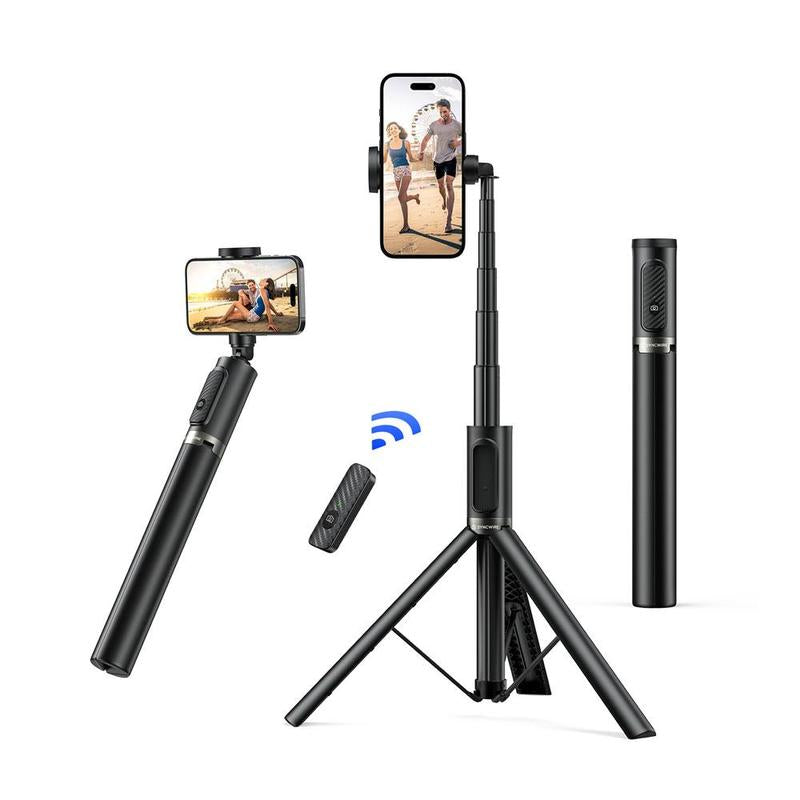 Syncwire 55″ Selfie Stick Tripod with Rechargeable Bluetooth Remote