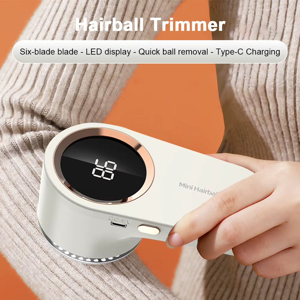 Electric Lint Remover Fabric Shaver USB Rechargeable Electric Pellet Fluff Remover Ergonomic Multifunction for Clothes Sweater