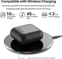 TOZO T6 Ergonomic with APP Edition(2024) True Wireless Earbuds IPX8 Waterproof Audio Headphone Electronic Headset Mini Earbuds Mini Headphones Fathersdaygift